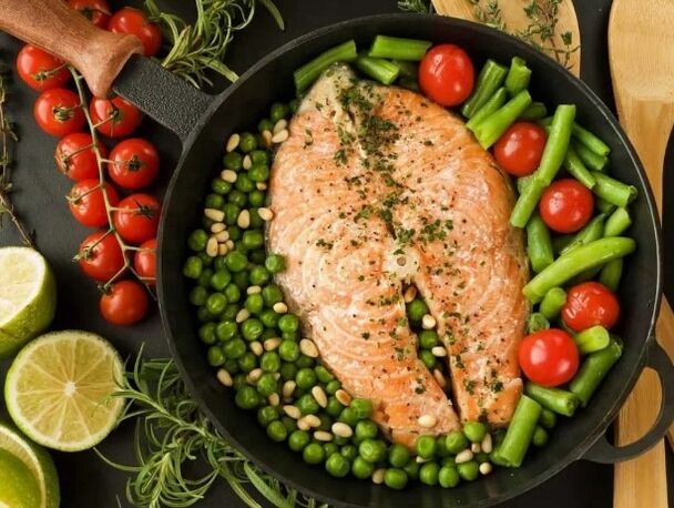 Pesce con verdure